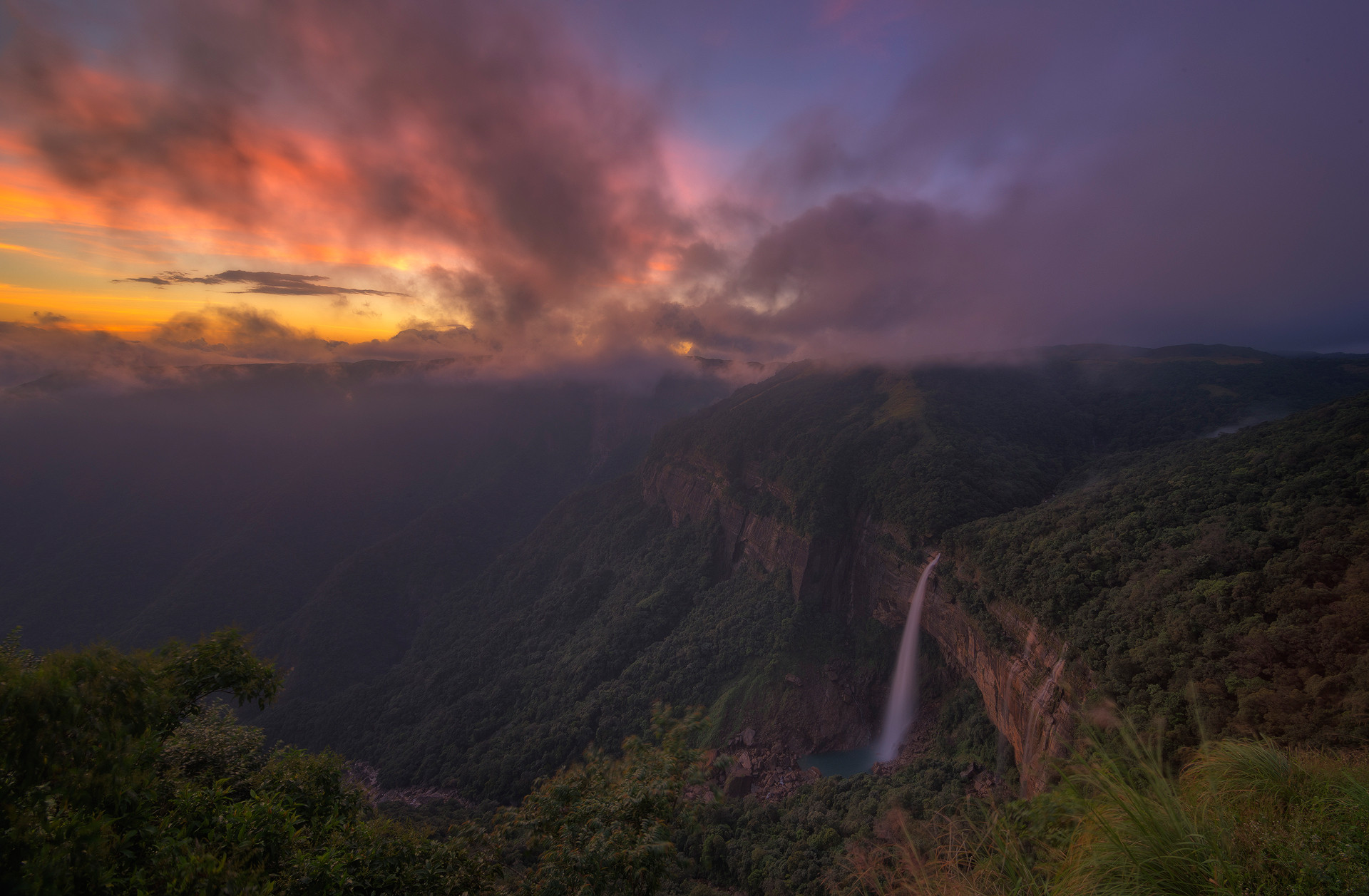 Nohkalikai Falls Meghalaya