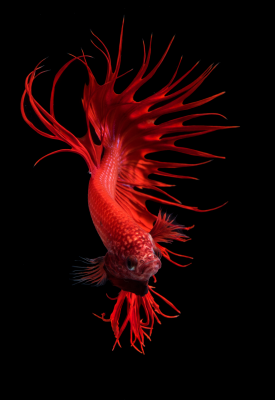 Red Betta Fish